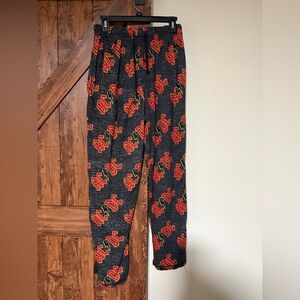 AC/DC  Logo Print Men’s Dark Grey Lounge Pants   Drawstring and Pockets Size M